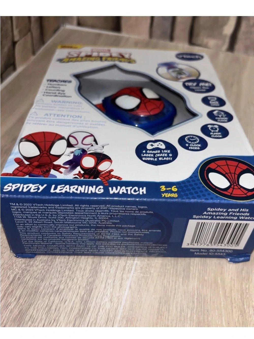 New VTech Spidey and His Amazing Friends Learning Watch